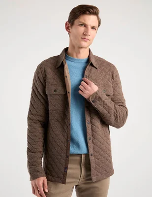 Sobrecamisa casual Faherty de algodón manga larga para hombre