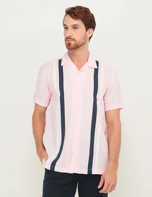 Camisa casual Cubavera de manga corta para hombre