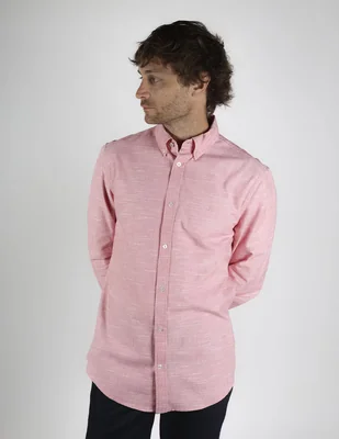Camisa casual Ben Sherman de algodón manga larga para hombre