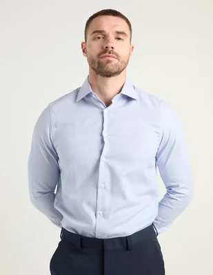 Camisa de vestir Zanetti manga larga para hombre