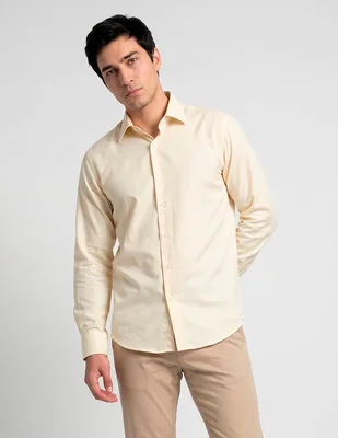 Camisa formal l.p.c. manga larga para hombre