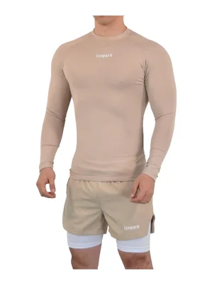 Playera John Leopard Speed Compression cuello redondo para hombre