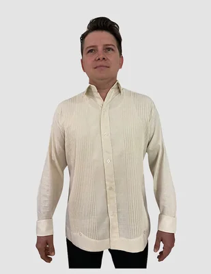 Guayabera manga larga Regent Street para hombre