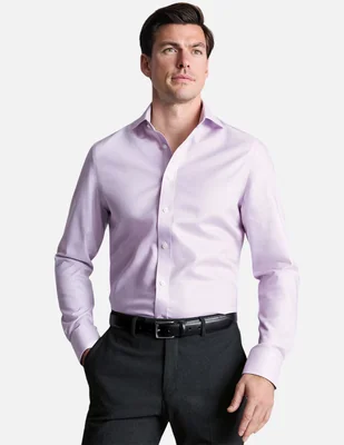 Camisa de vestir Charles Tyrwhittde algodón manga larga para hombre