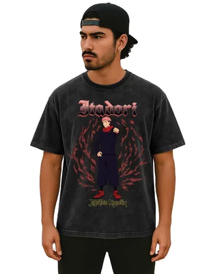 Playera aurimoda jujutsu kaisen cuello redondo para hombre
