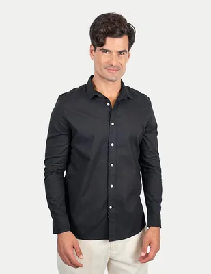 Camisa casual 98 Coast Av manga larga para hombre