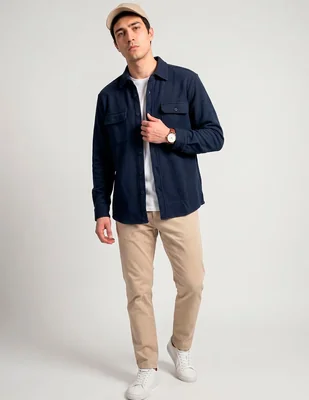 Sobrecamisa Casual Faherty Manga Larga Para Hombre