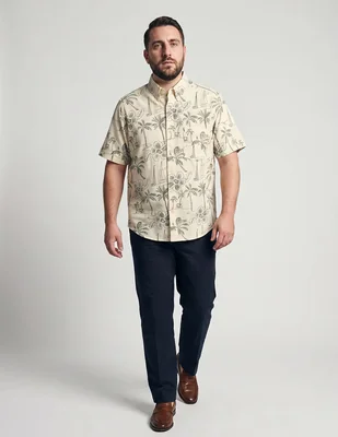 Camisa casual Regent Street de algodón manga corta para hombre
