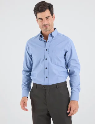 Camisa casual regent street manga larga para hombre