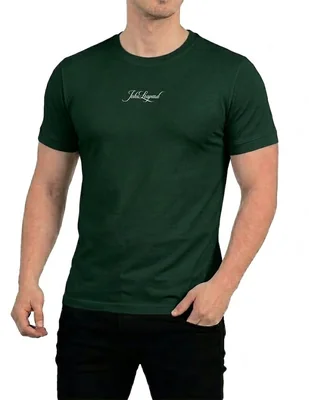 Playera john leopard heritage logo cuello redondo para hombre
