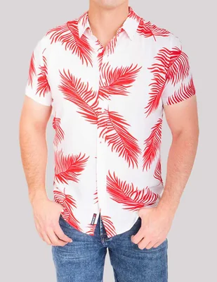 Camisa casual Buffalo Jeans David Bitton manga corta para hombre