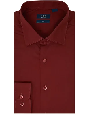 Camisa de vestir JBE manga larga para hombre