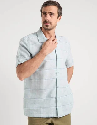 Camisa casual Cubavera manga corta para hombre