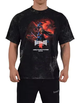 Playera John Leopard Bushido cuello redondo para hombre