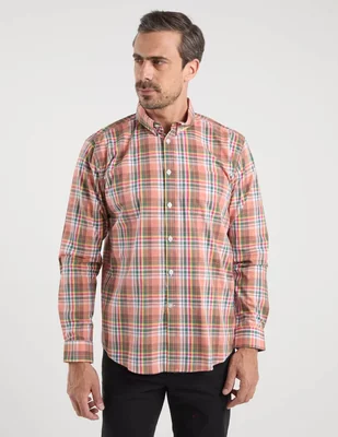 Camisa casual Dioro de algodón manga larga para hombre