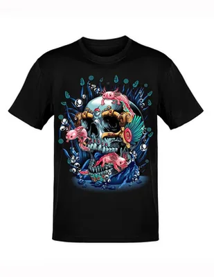 Playera Karani-Art Axo Guerrero cuello redondo para hombre