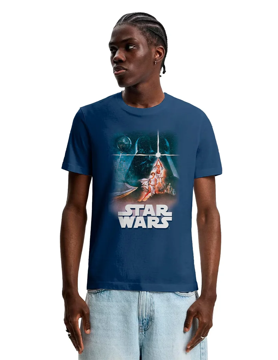 Playera aurimoda starwars cuello redondo para hombre