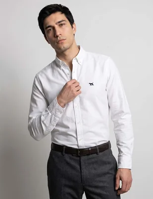 Camisa casual Rodd & Gunn de algodón manga larga para hombre
