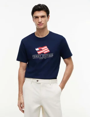 Playera tommy hilfiger cuello redondo para hombre