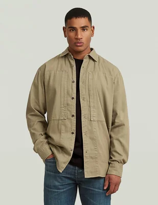 Camisa casual g-star manga larga para hombre
