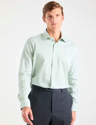 Camisa de vestir zanetti manga larga para hombre