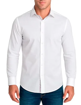Camisa casual Cuadra manga larga para hombre
