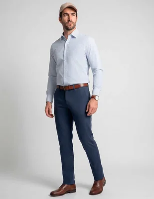 Camisa formal l.p.c. manga larga para hombre