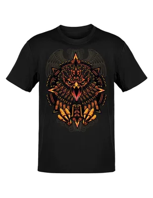 Playera Karani-Art aguila real cuello redondo para hombre