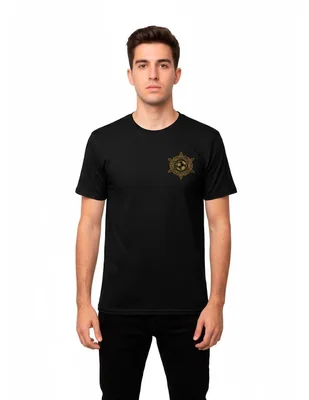 Playera Karani-Art Escudo Azteca cuello redondo para hombre