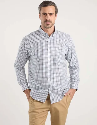 Camisa casual Dioro de algodón manga larga para hombre