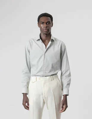 Camisa formal Puroego de algodón manga larga para hombre