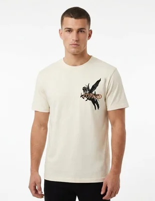 Playera John Leopard cuello redondo para hombre