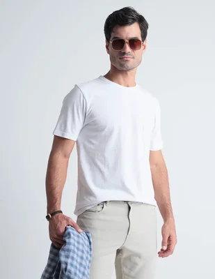 Playera Faherty cuello redondo para hombre