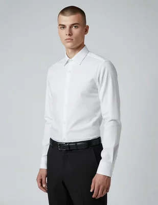 Camisa de vestir Kenneth Cole de algodón manga larga para hombre