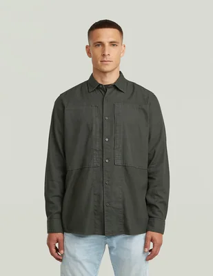 Camisa casual g-star manga larga para hombre