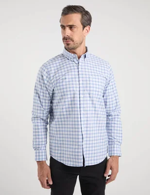 Camisa casual Dioro de algodón manga larga para hombre