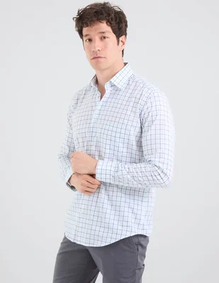 Camisa formal scappide algodón manga larga para hombre