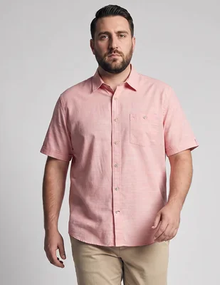 Camisa casual izod de algodón manga corta para hombre