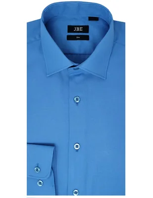 Camisa formal jbe y algodón manga larga para hombre
