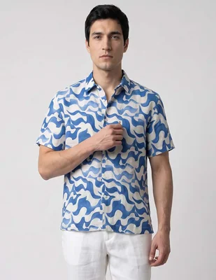 Camisa casual Rodd & Gunn de algodón manga corta para hombre