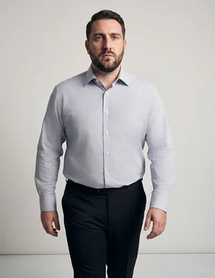 Camisa formal l.p.c. de bambú manga larga para hombre