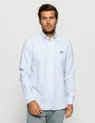 Camisa casual Scotta de algodón manga larga para hombre