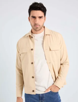 Sobrecamisa casual Jbe manga larga para hombre