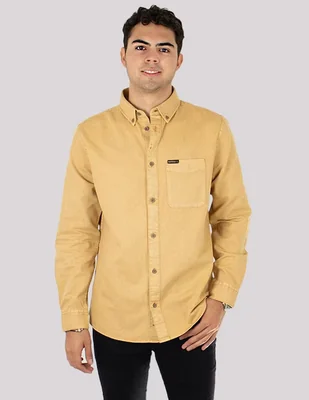 Camisa casual Buffalo Jeans David Bitton de algodón manga larga para hombre