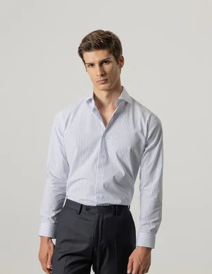Camisa de vestir puroego manga larga para hombre