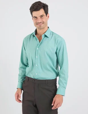 Camisa formal john henry manga larga para hombre