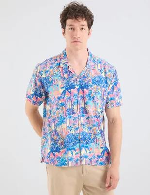 Camisa casual boardies manga corta para hombre