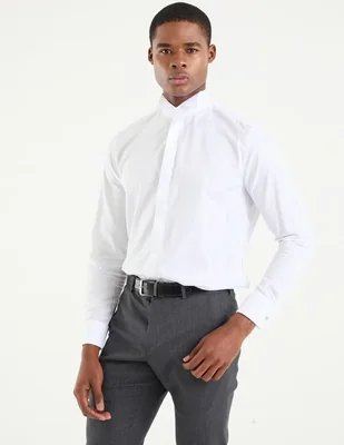 Camisa de vestir Puroego manga larga para hombre