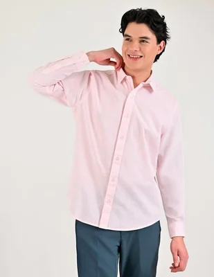 Camisa casual Supply de algodón manga larga para hombre