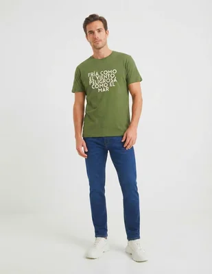 Playera chico malo cuello redondo para hombre